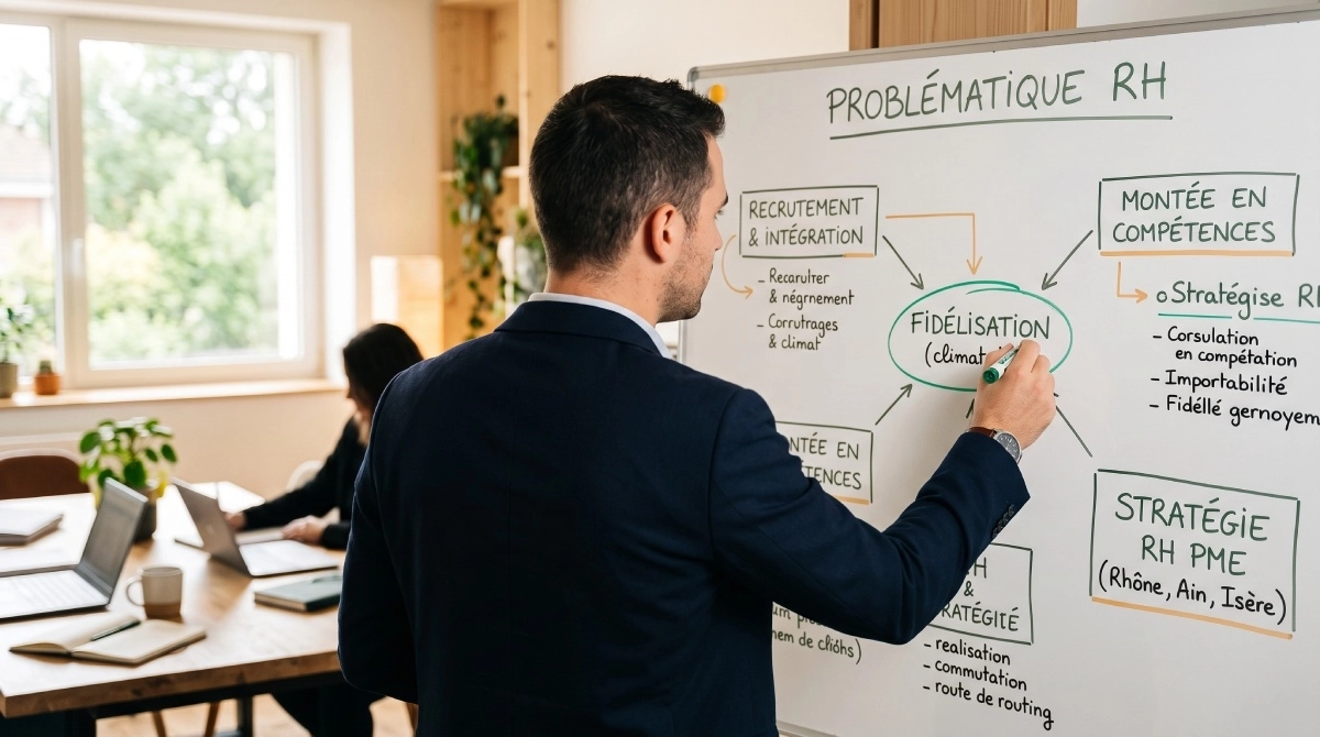 Problématique RH précise posée au tableau lors d’une mission de conseil